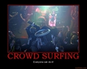 crowd-surfing
