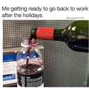 go back to work after the holidays
