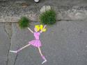 cheerleader street art