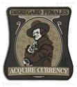 disregard females acquite currency plate