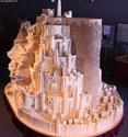 matchsticks sculpture of the lord of the rings minas tirith city