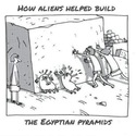 how aliens helped building the pyramides