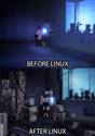 before and after linux