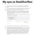 my eyes on stackoverflow