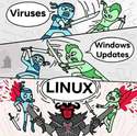 viruses vs windows updates vs linux