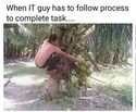 when a process has to be followed