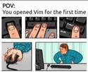 when opened vim for the first time