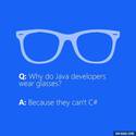 why do java developers wear glasses
