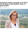 antisocial woman