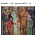 lights at the club