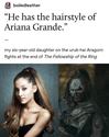 the harstyle of ariana grande