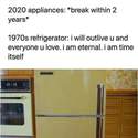 1970s refrigerator-I am time itself