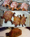 bacon cheese turtle burger