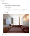 room made of bed