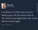 small joy human Nigel