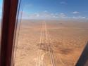 Part of the longest straight rail line in the world - 478km
