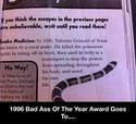 bad ass of the year 1996