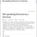 speaking german to a german