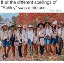 different spelling of Ashley