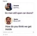 do men still open car doors