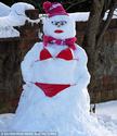 sexy snowwoman