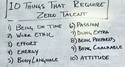 10 things that require zero talent