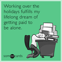 getting paid to be alone