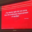 the electric light is not candle improvement