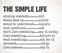 the simple life