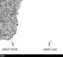 what i think what i say