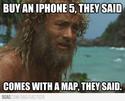 iphone5 with a map