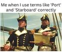 using port and starboard correctly