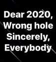 2020 wrong hole