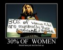 30 percent of the women