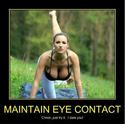 maintain eye contact