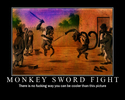 monkey sword fight