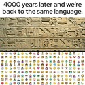 4000 years later-same script