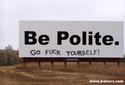 be polite