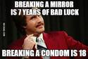 breaking a condom