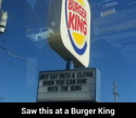 burger king rules