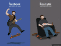 facebook vs real