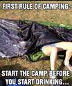 first rule of camping
