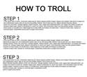 how to troll