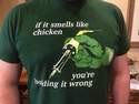 if it smells like chicken
