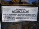 invisible cows