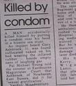 killed by condom