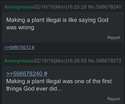 making a plant illegal