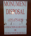 monument disposal