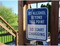 no alcohol beyond this point