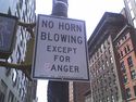 no horn blowing